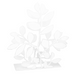Leaf White Napkin Holder - Northlight Homestore
