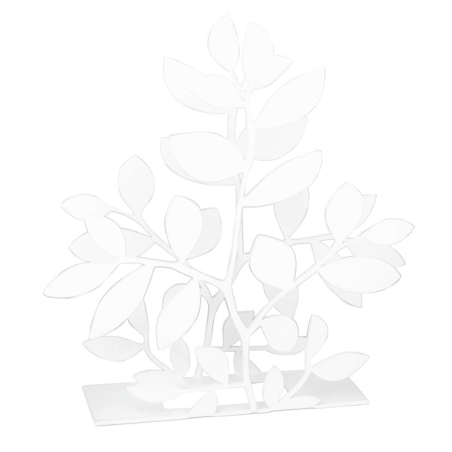 Leaf White Napkin Holder - Northlight Homestore