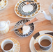 Stripes Never Wear Out Black Saucer - Northlight Homestore