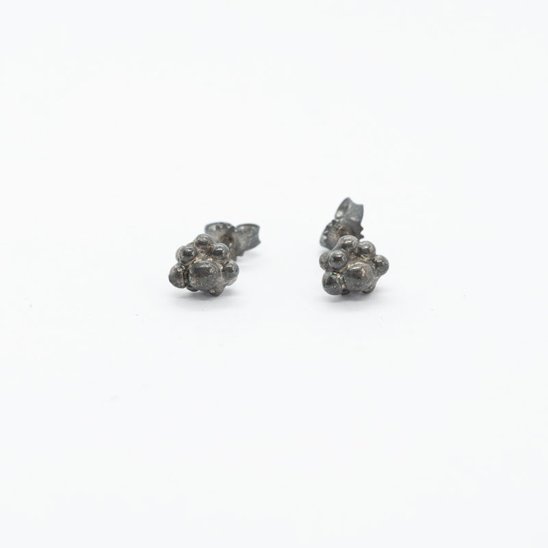 Pericarp Silver Stud Earrings