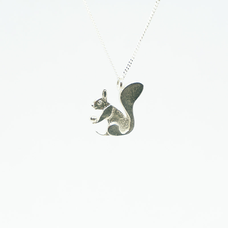 Squirrel Silver Necklace