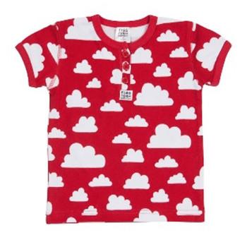 T.Shirt Cotton Cloud Red  - 6-9 months