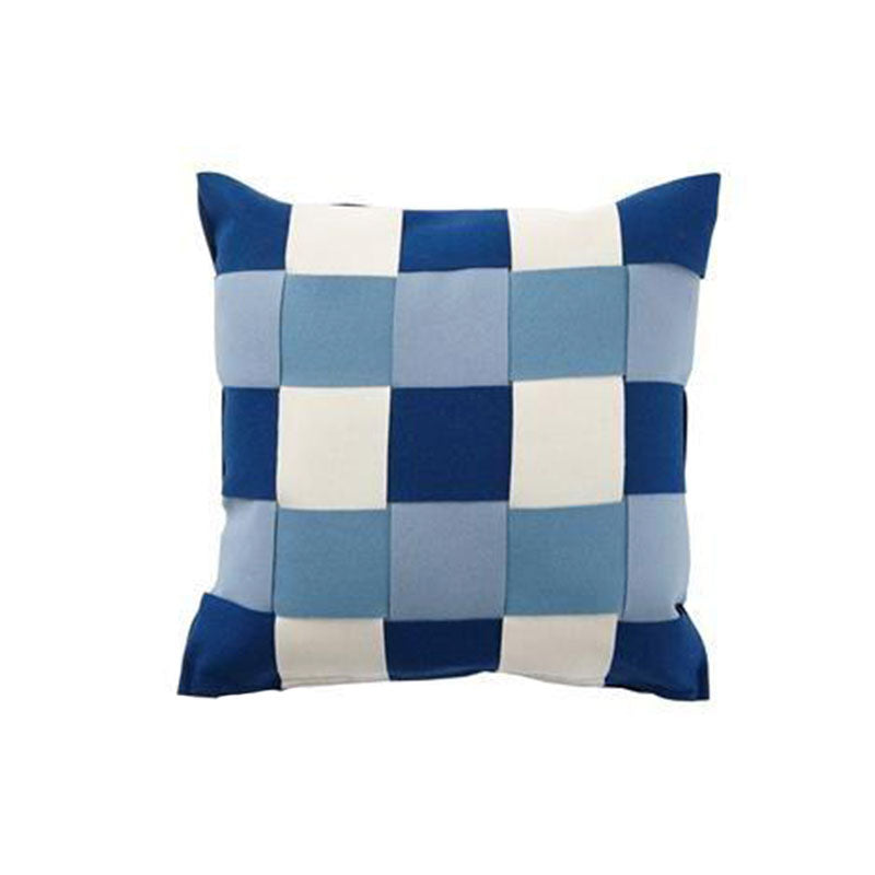 Twist Blue 45x45cm Merino Wool Cushion Cover