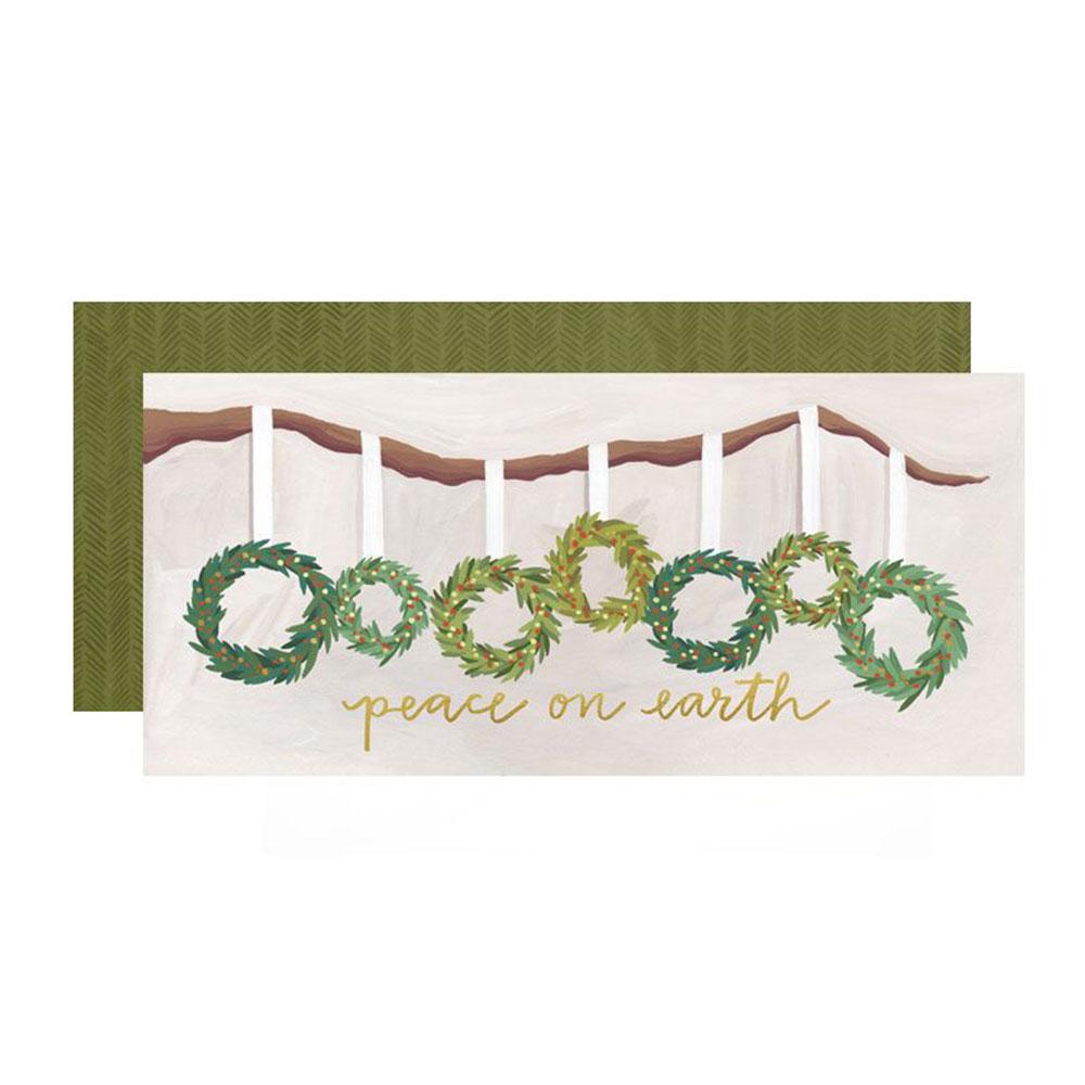 Wreaths Peace Card