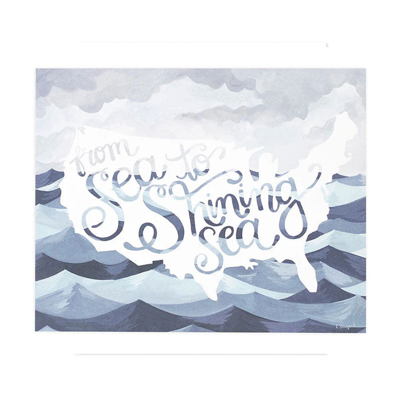 Sea To Shining Sea 40x51cm Print