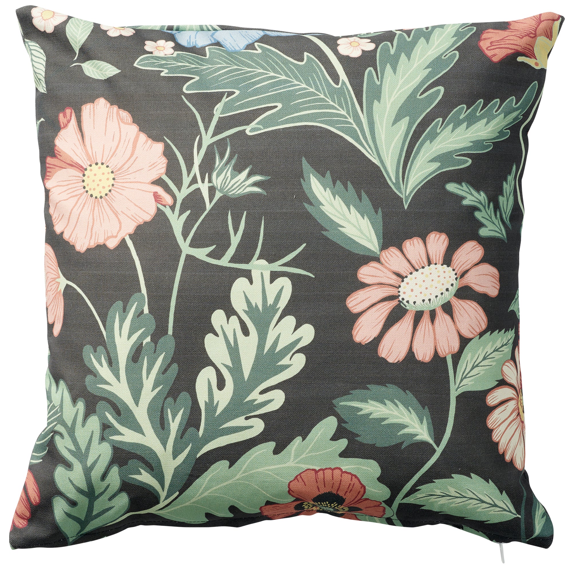 Bloom Asphalt 45x45cm Cotton Cushion Cover