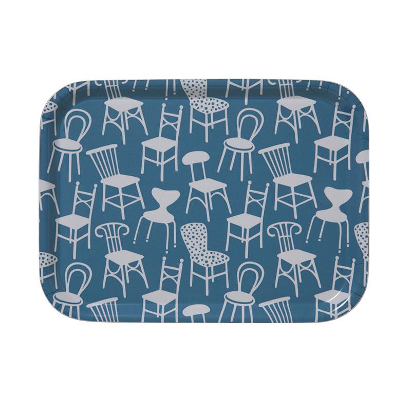 Chairs Blue Small Tray
