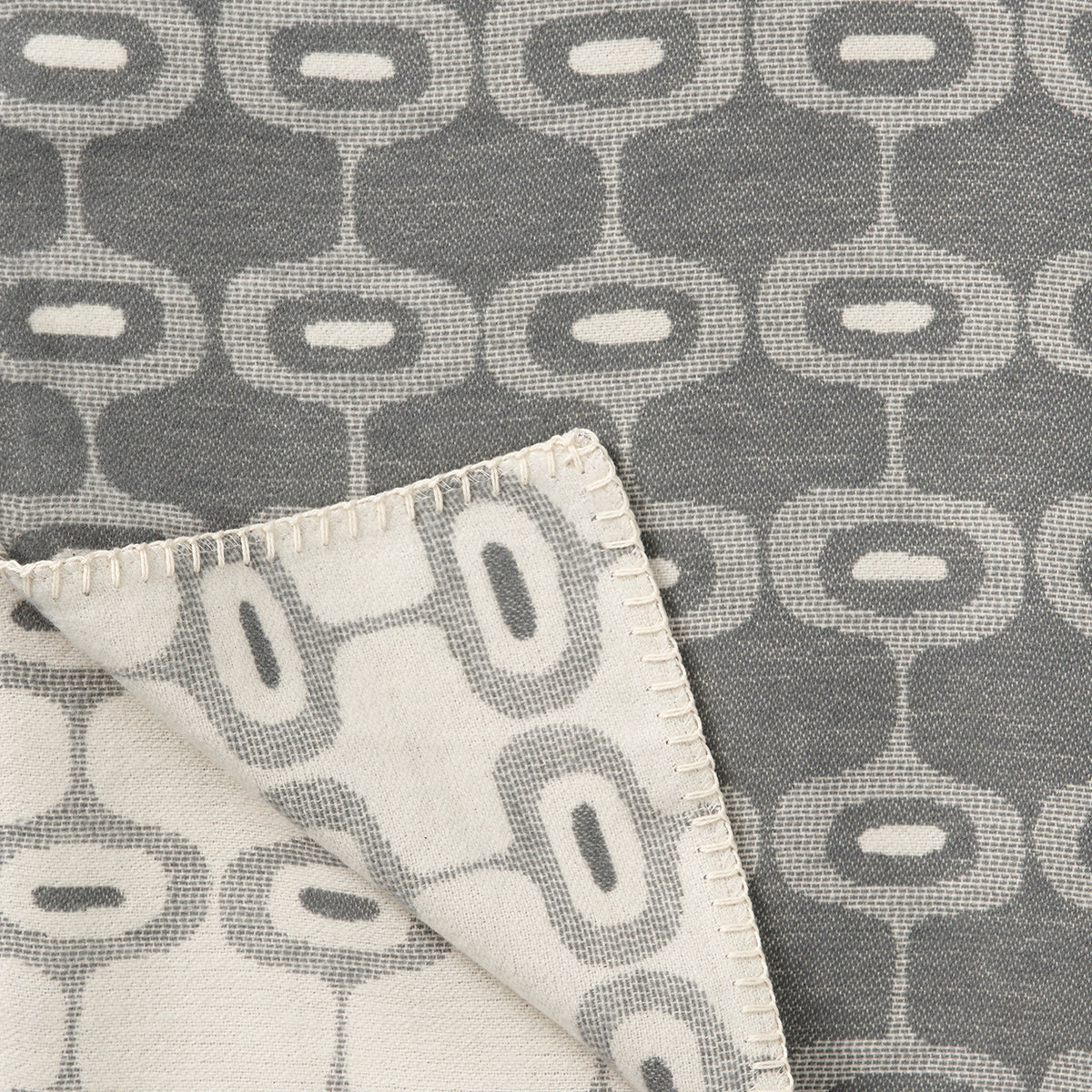 Doris Grey 140x180cm Brushed Organic Cotton Blanket