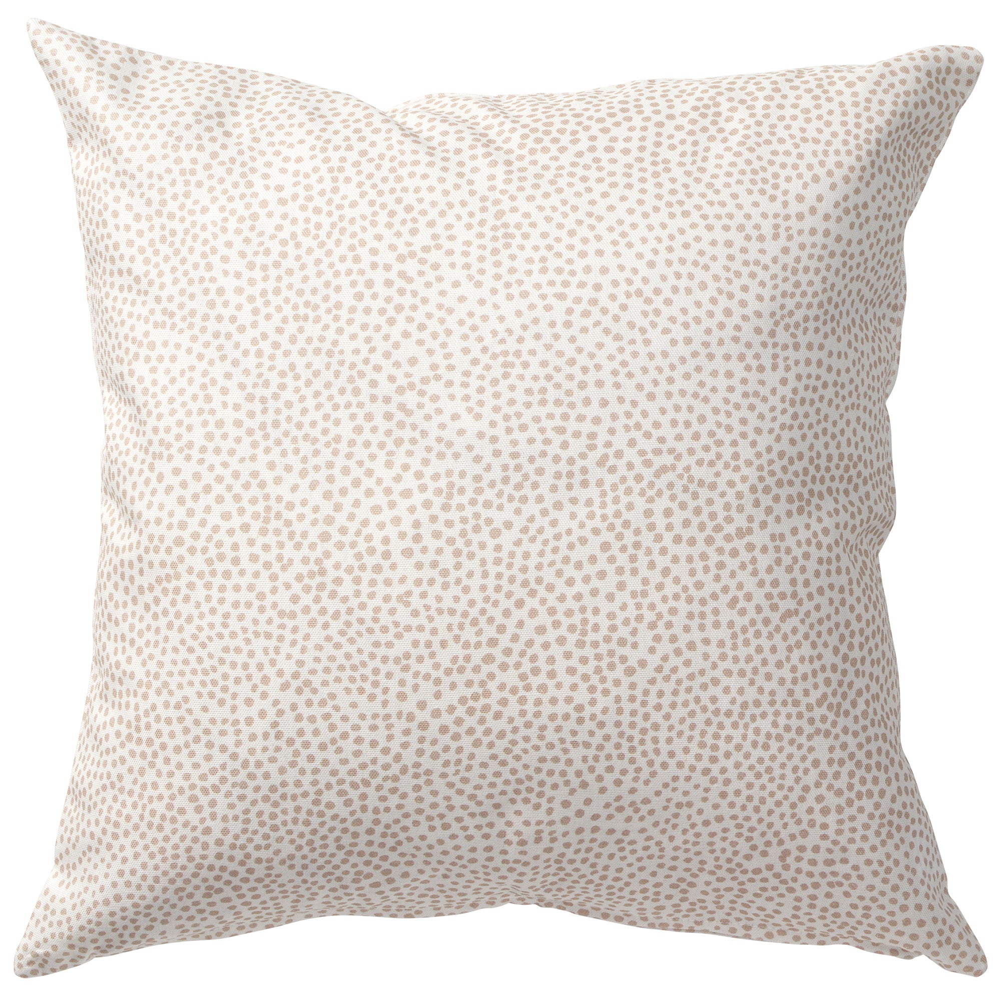 Dots Beige 45x45cm Cotton Cushion Cover
