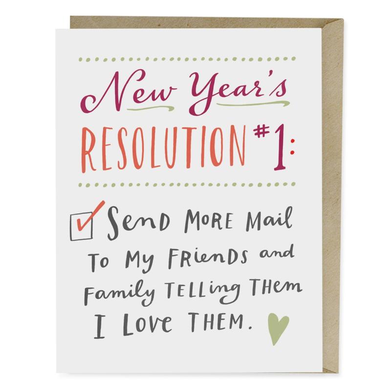 New Year's Resolution Box of 8 Cards
