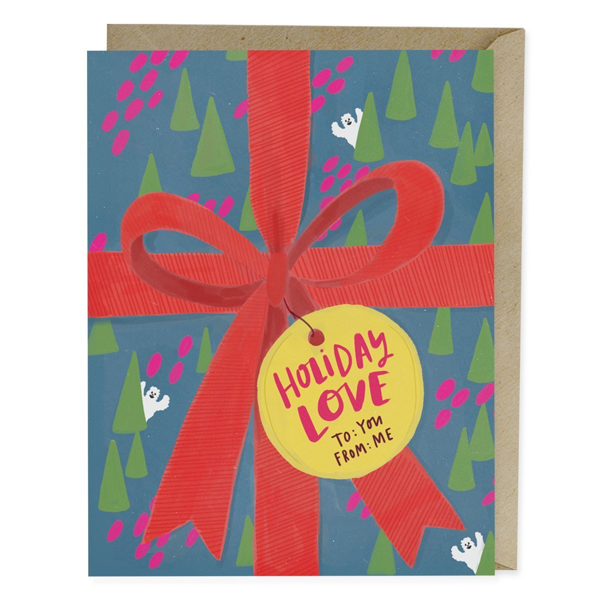 Gift Wrap Holiday Card