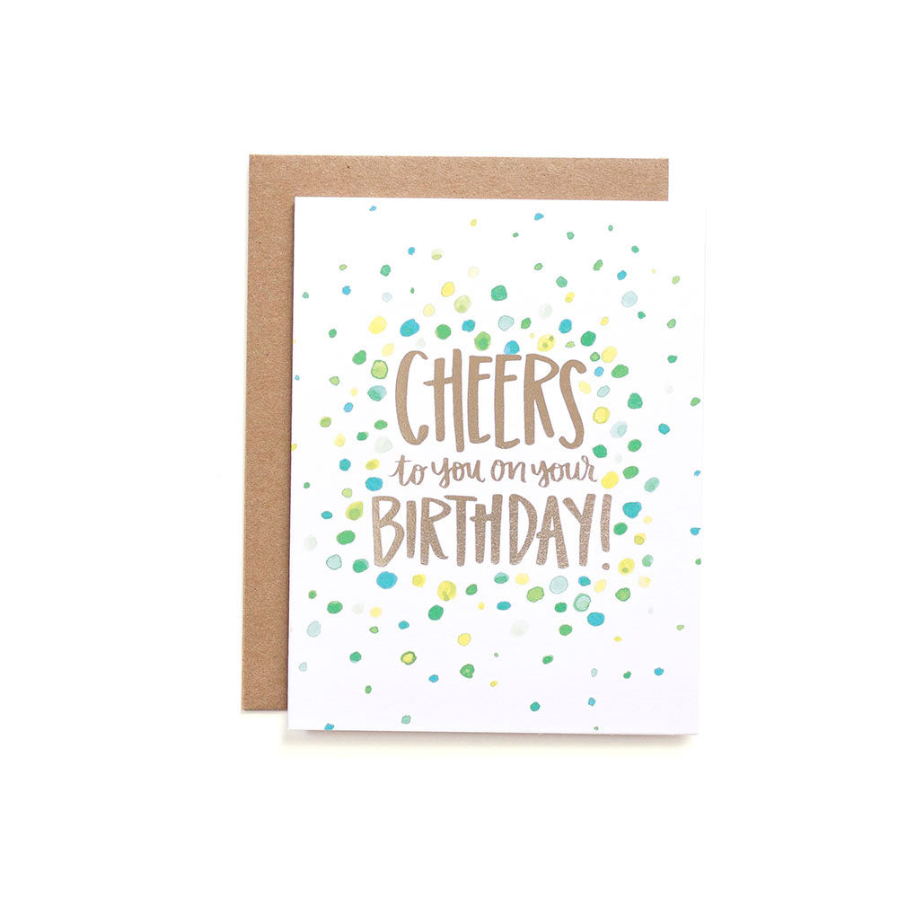 Dot Cheers Birthday Card - Northlight Homestore