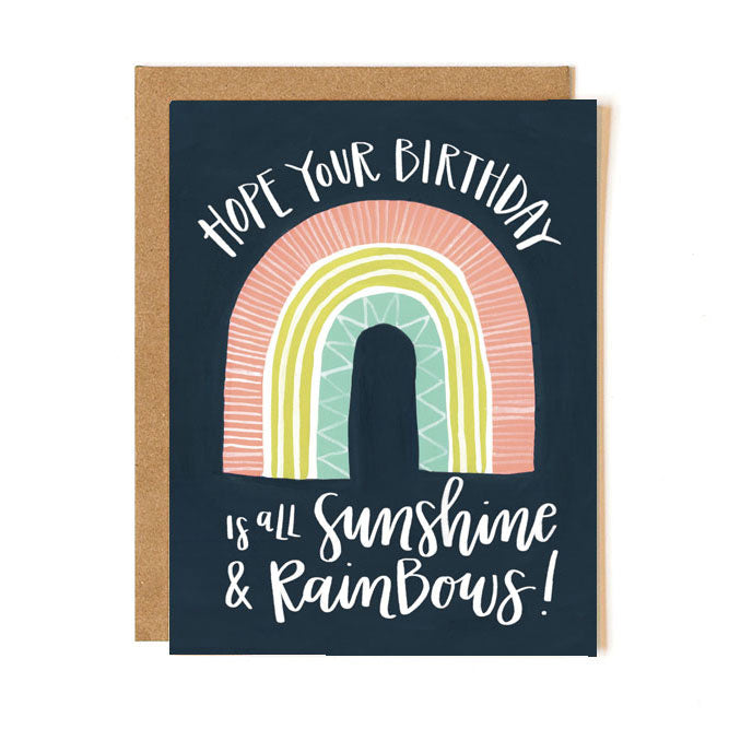 Sunshine Rainbow Birthday Card - Northlight Homestore