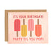 Popsicle Birthday Card - Northlight Homestore