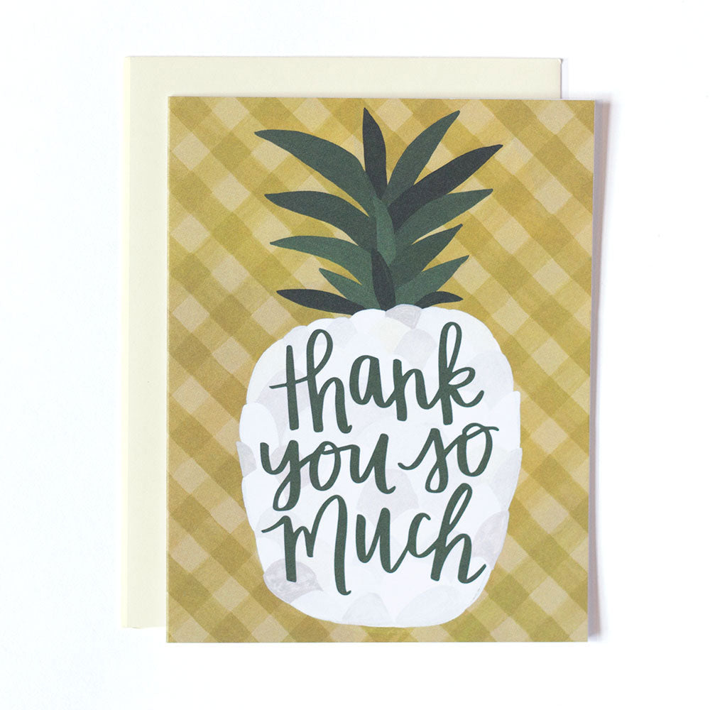 Pineapple Thank You Card - Northlight Homestore
