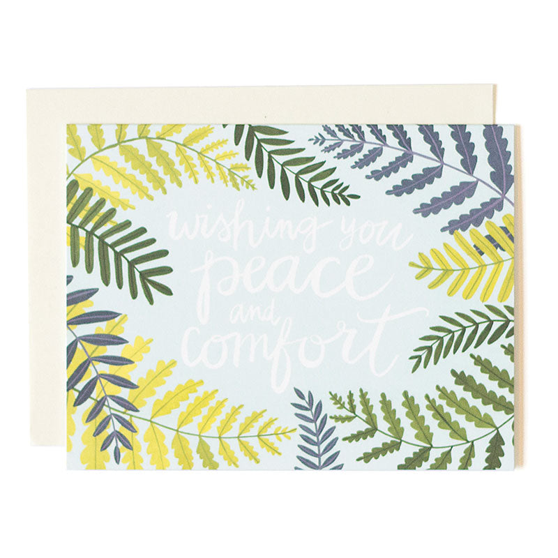 Wishing Peace Floral Card - Northlight Homestore