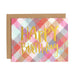 Birthday Plaid Foil Card - Northlight Homestore