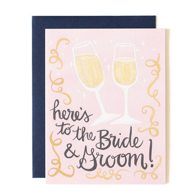 Here's to the Bride & Groom Card - Northlight Homestore