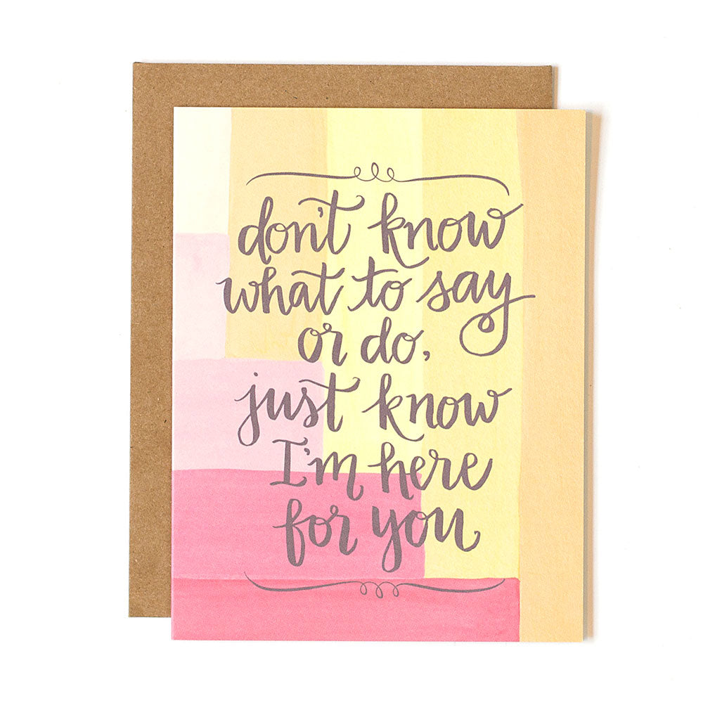 Here For You Sympathy Card - Northlight Homestore