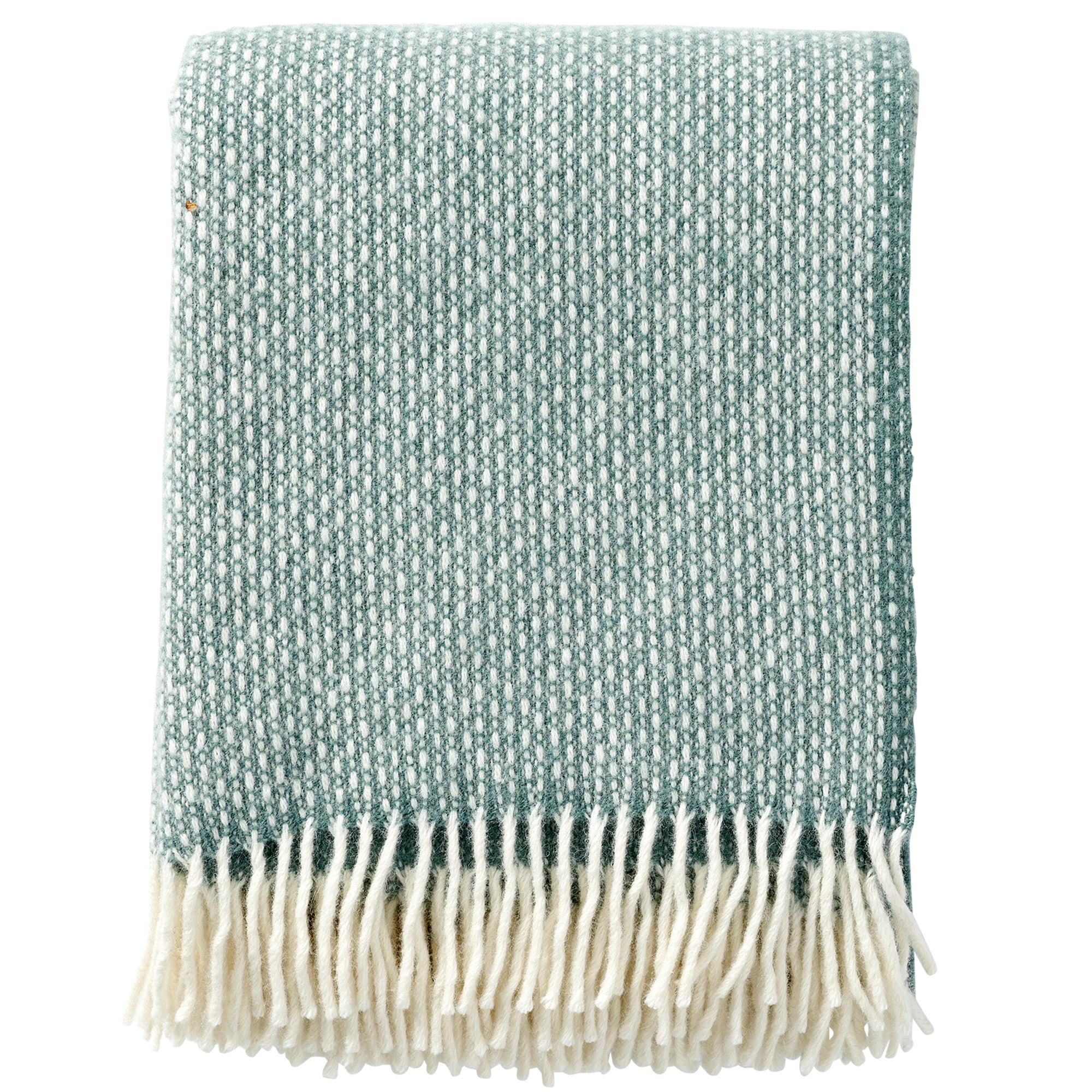 Freckles Dusty Green 130x200cm Brushed Lambswool Throw