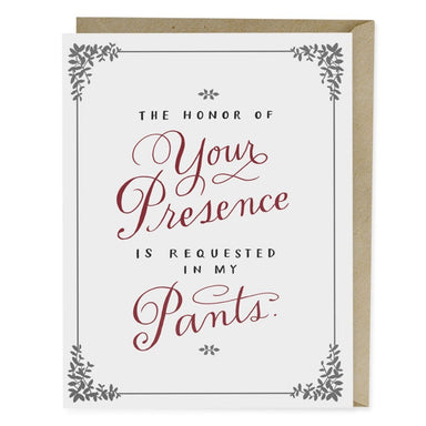 The Honour Of Your Presence Love Card - Northlight Homestore