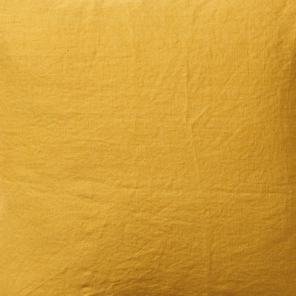 Linn Mustard 50x50cm Linen Cushion Cover