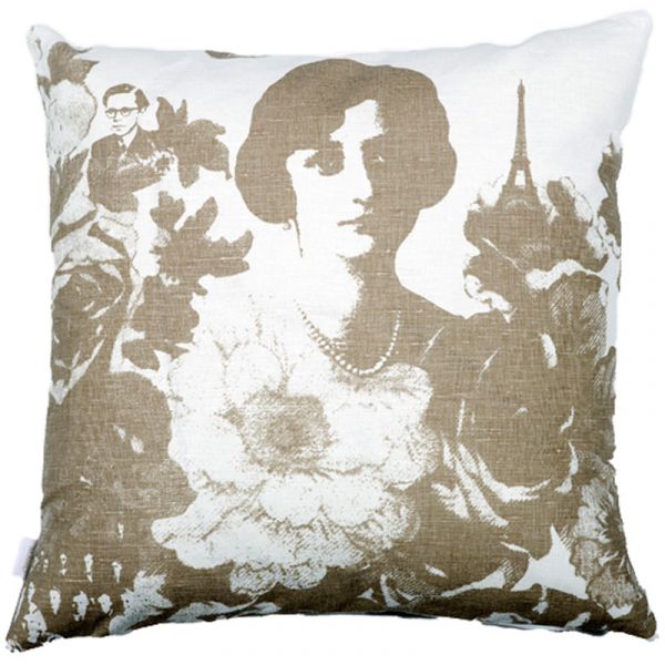 Mademoiselle Natural 48x48cm Linen & Cotton Cushion Cover