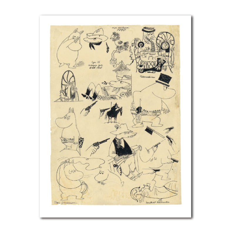 Moomin Sketch/Print Time Machine Ltd Edition