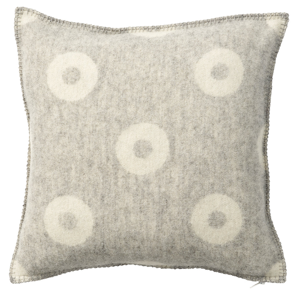 Rings Grey 45x45cm Merino & Lambs Wool Cushion Cover