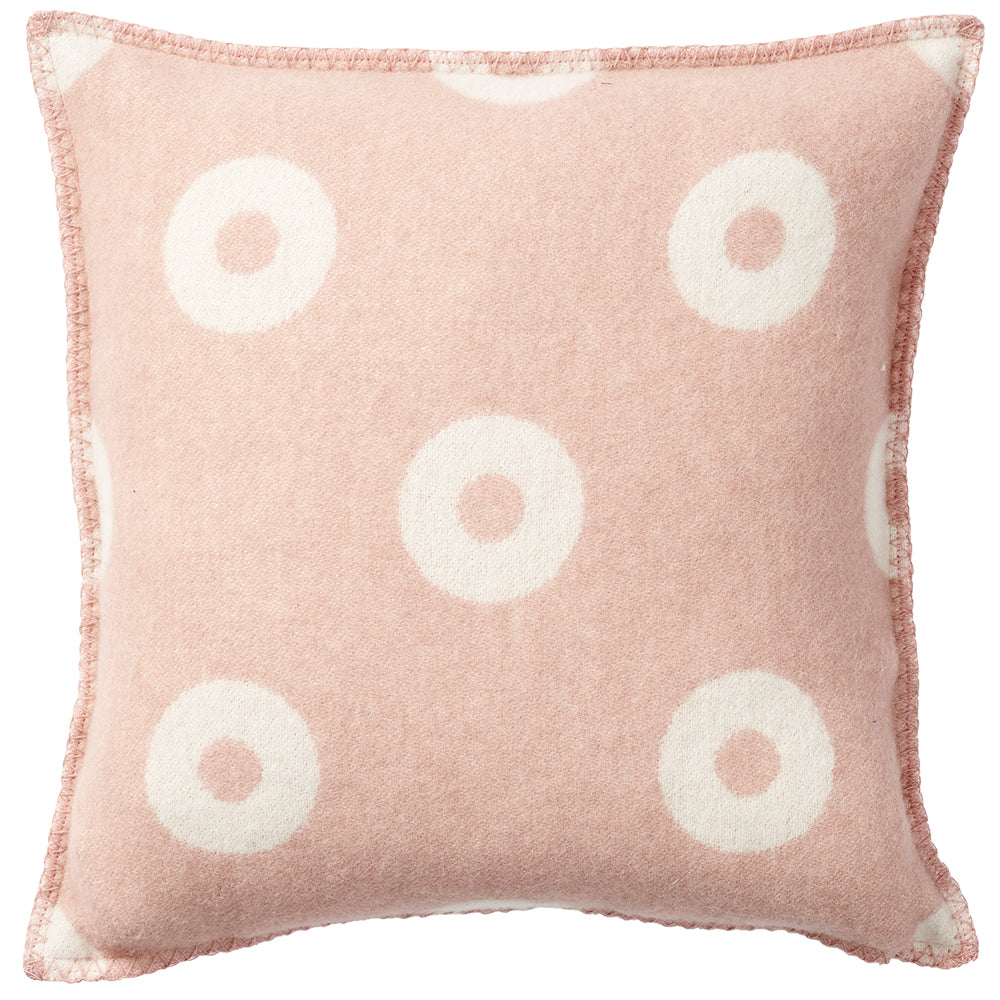 Rings Pink 45x45cm Merino & Lambs Wool Cushion Cover