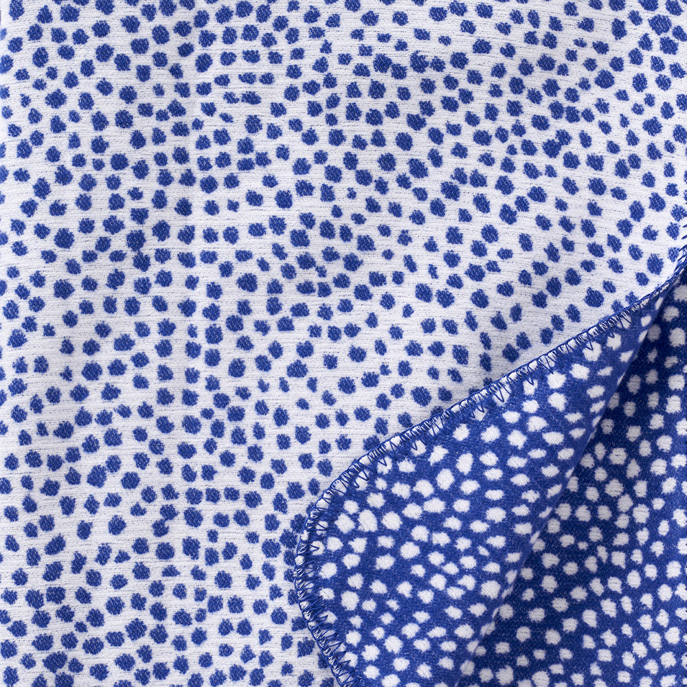 Seeds Blue 140x180cm Brushed Cotton Blanket