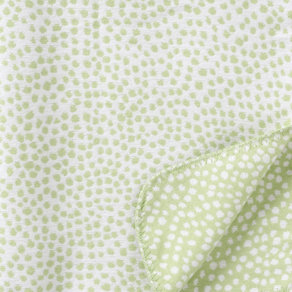 Seeds Green 140x180cm Brushed Cotton Blanket