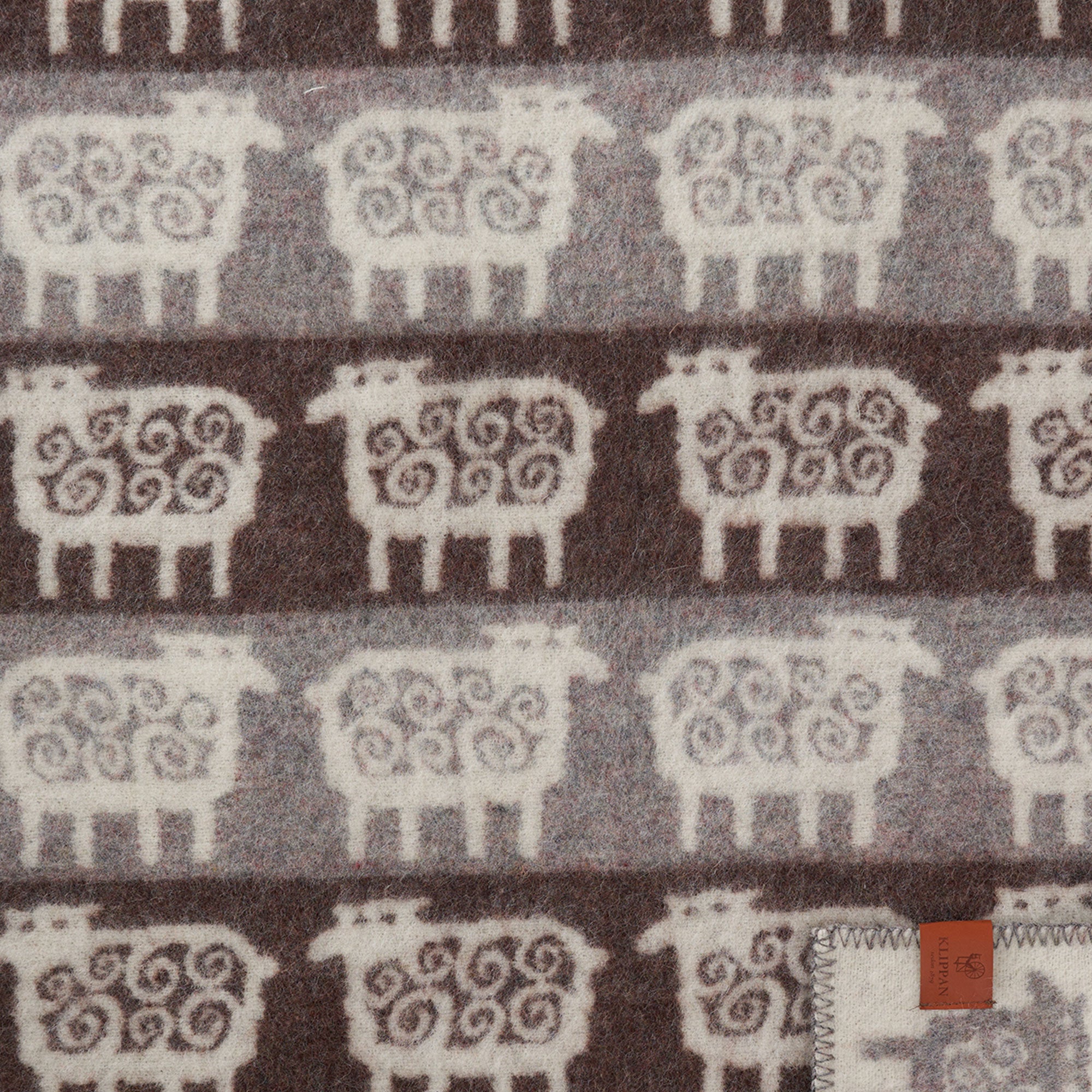 Sheep Stripe Baby 65x90cm Eco Lambswool Blanket