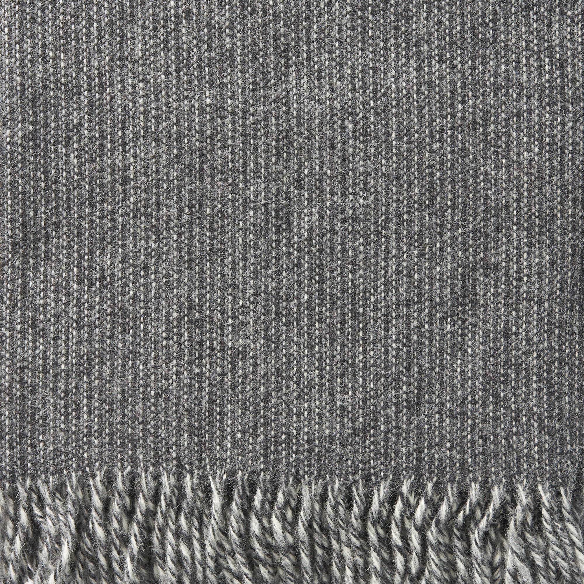 Shimmer Grey 130x200cm Brushed Lambswool Throw