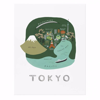 Tokyo Map 18x24 Art Print - Northlight Homestore